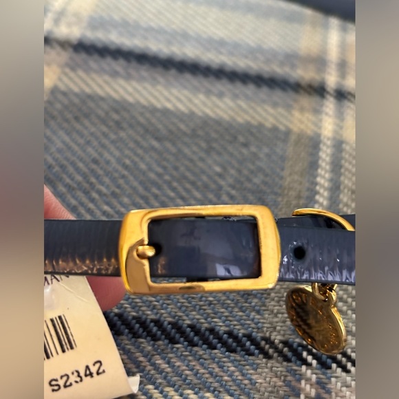 STELLA MCCARTNEY Vegan Leather Thin Blue Belt STELLA MCCARTNEY Vegan Leather Thin Blue Belt main image 3